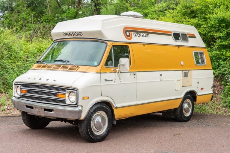 A Retro Home On Wheels: 1974 Dodge Tradesman B300 Camper Van