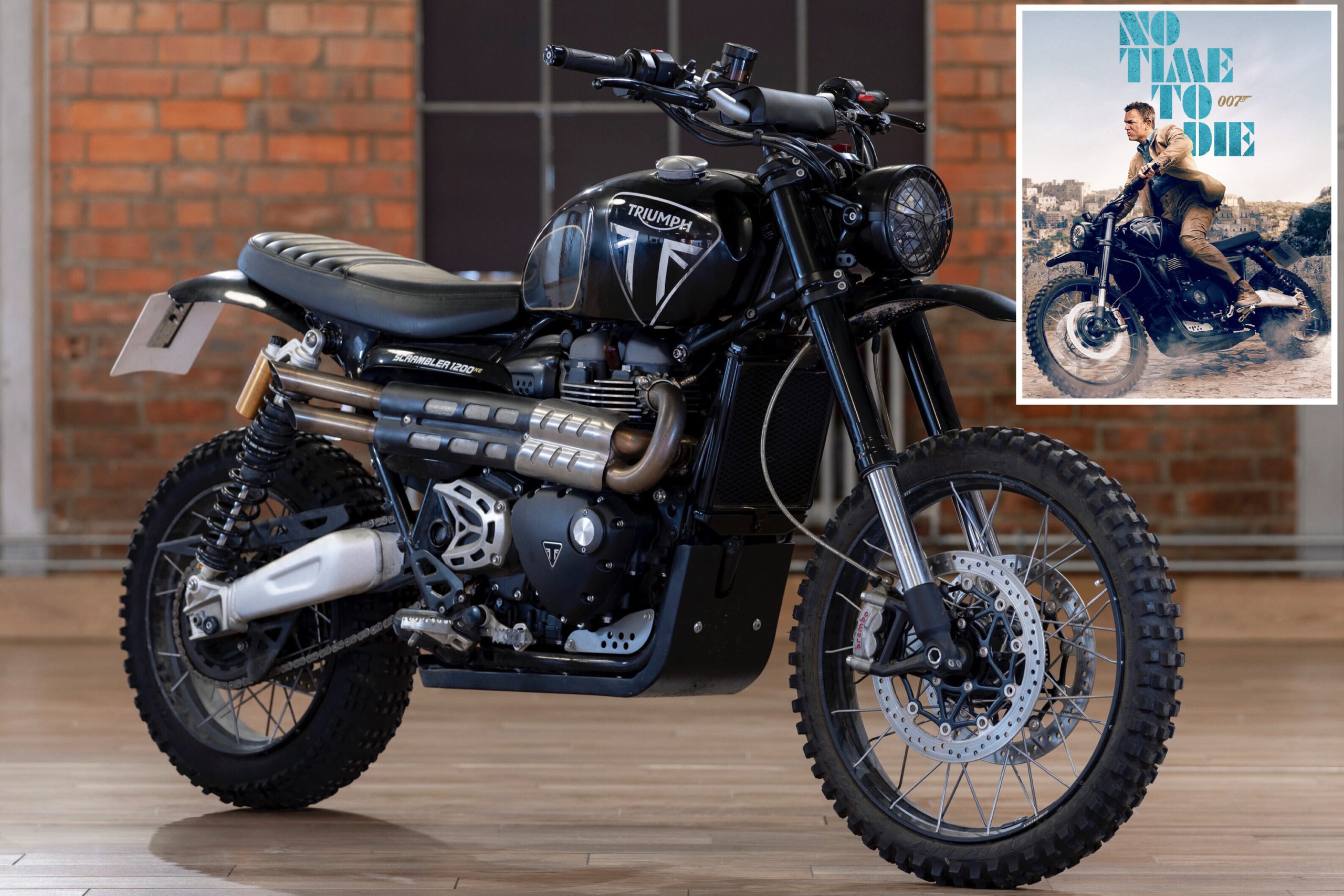 The Triumph Scrambler Stunt Motorcycle From James Bond’s “No Time To Die”