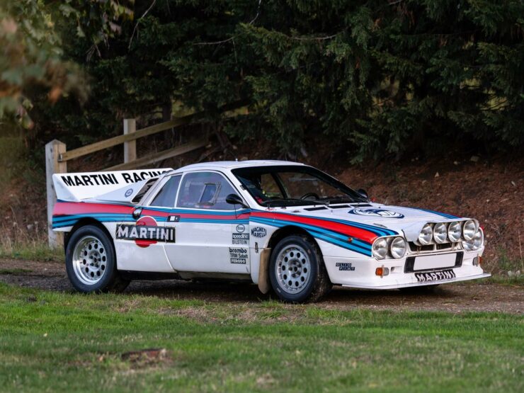 Lancia Group B mid engine rally car