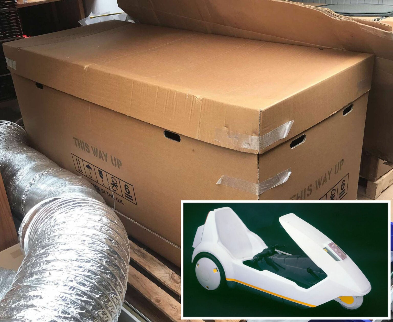Sinclair Box A Rare Sinclair C5: Still In The Factory Box After 37 Years