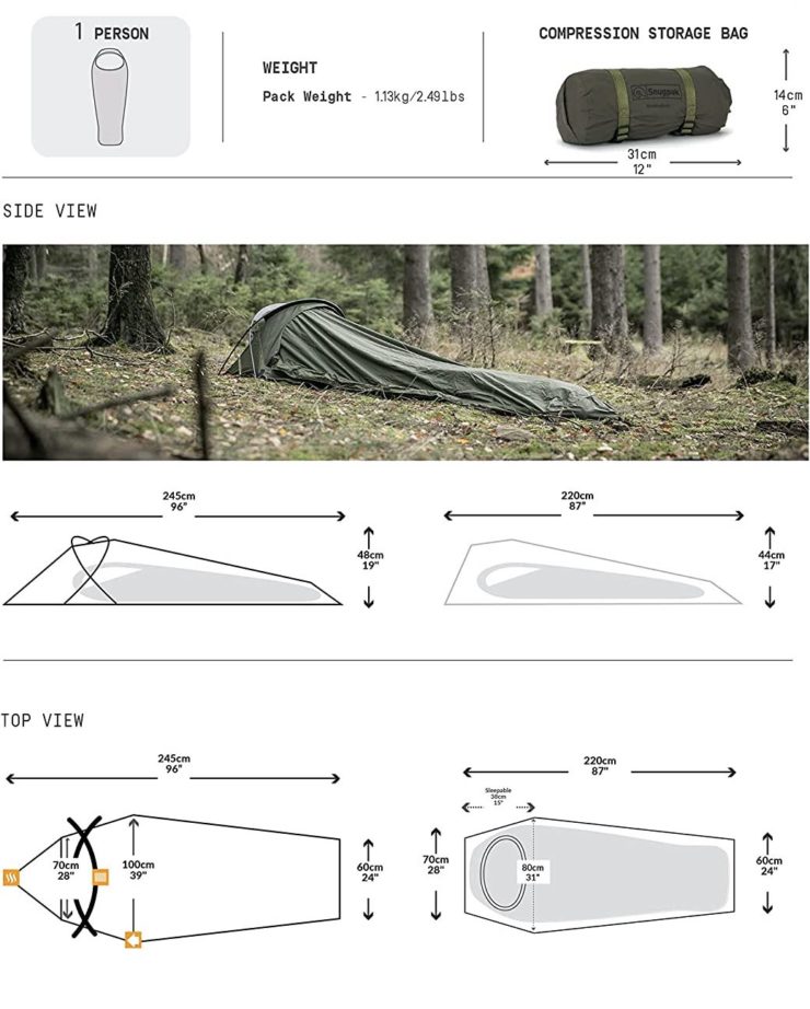 Snugpak Stratosphere Tent Specifications