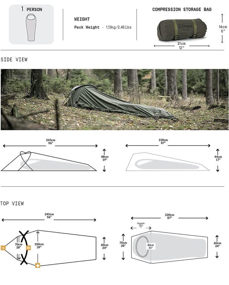 Snugpak Stratosphere テントの仕様
