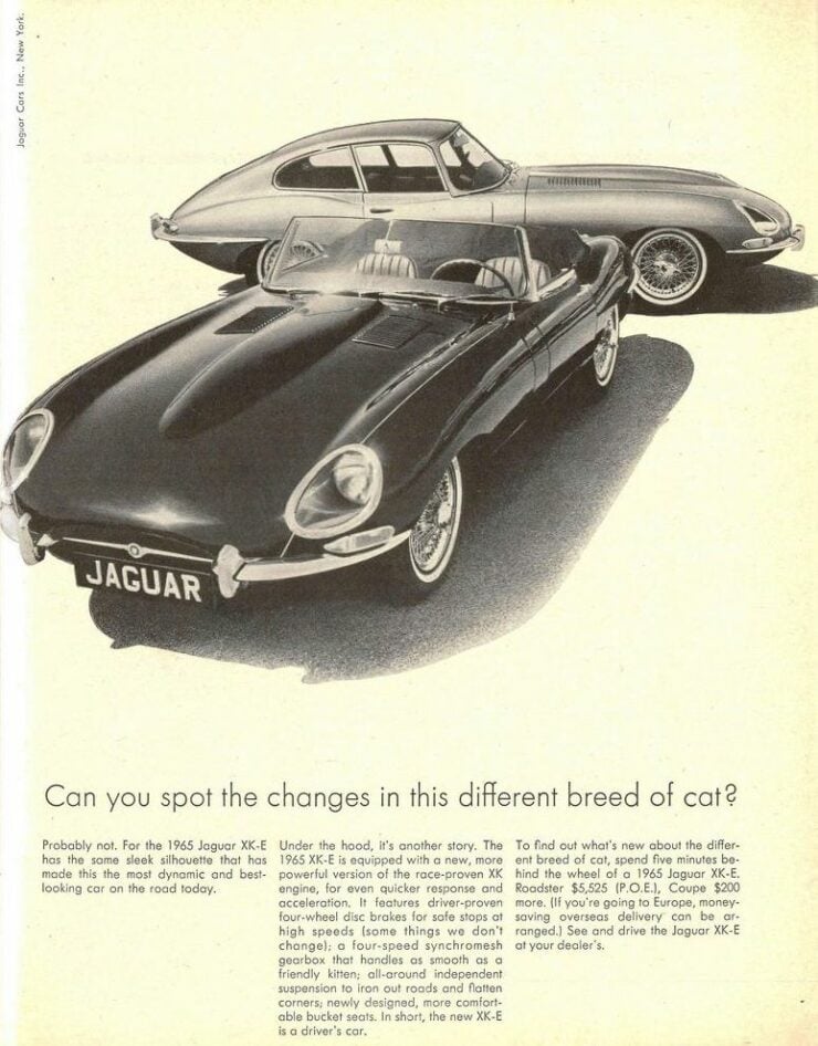 Jaguar E-Type Ad