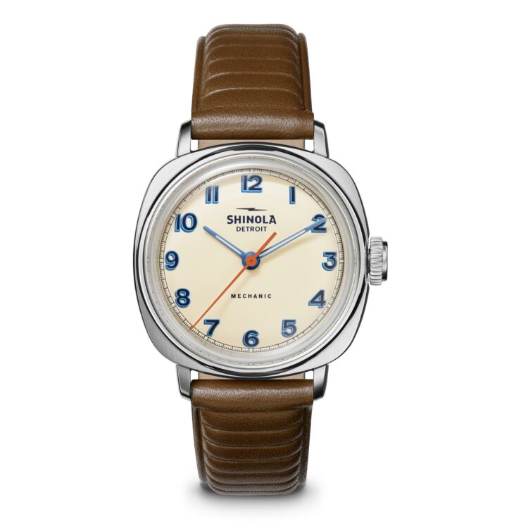 Shinola Mechanic 3H Watch Cream