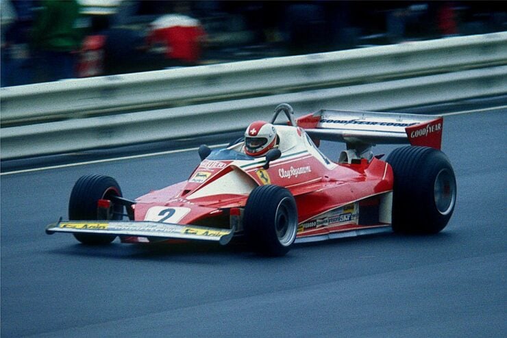 Clay Regazzoni in a Ferrari 312T2