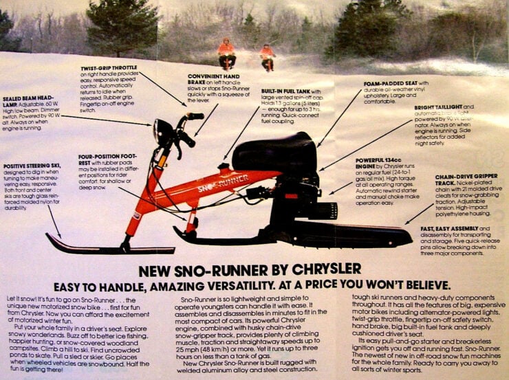 Chrysler Sno-Runner Brochure