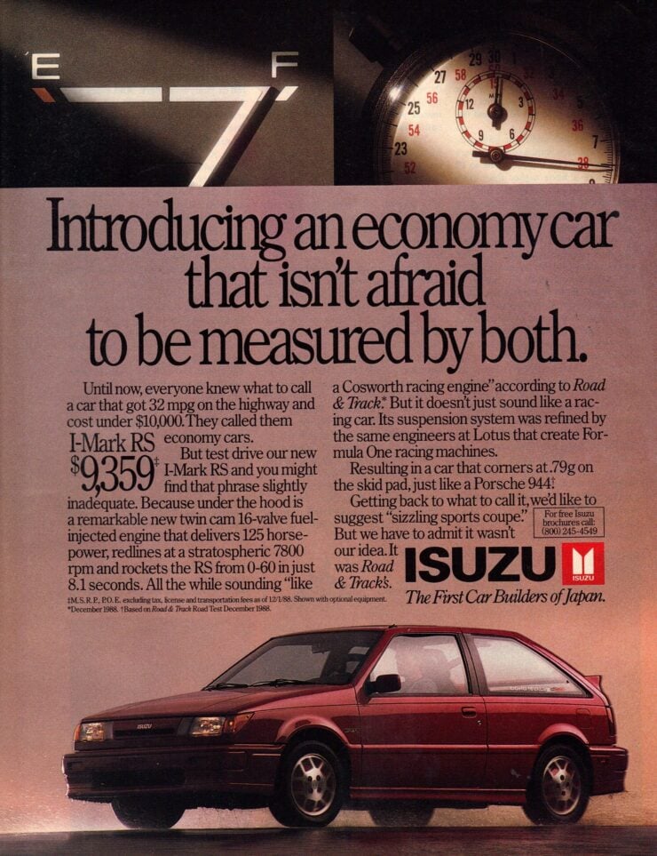 Isuzu I-Mark Turbo RS Ad