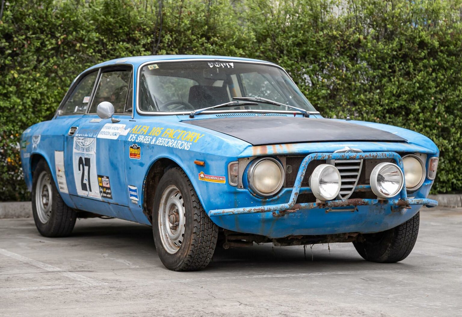 An Alfa Romeo Giulia 1600 Sprint GT Veloce London-To-Sydney Rally Veteran