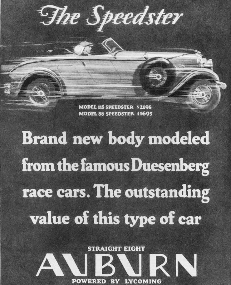 Auburn Speedster Vintage Ad