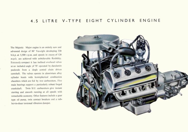 Daimler Majestic Major 4.5 Liter V8 Engine