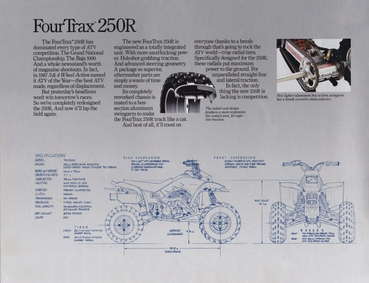 Honda FourTrax 250R Brochure 3