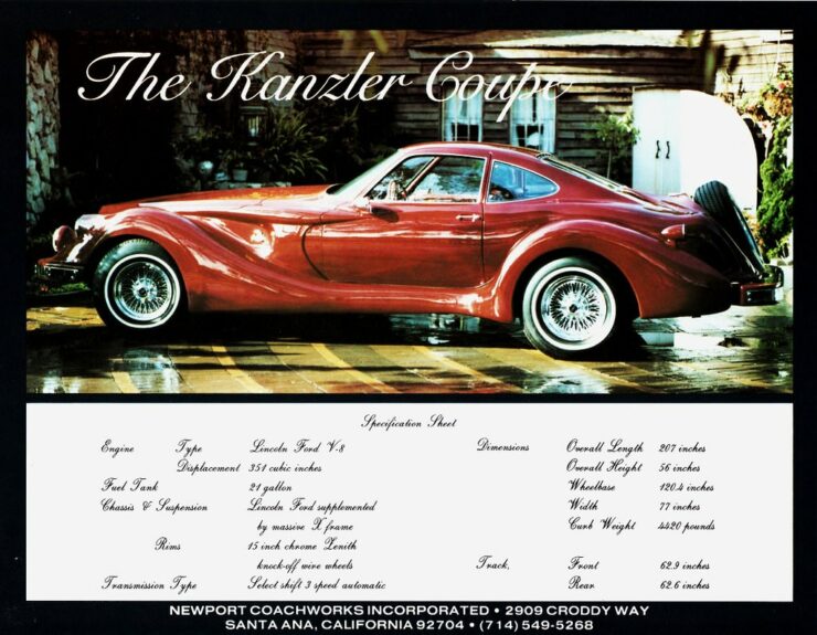 Kanzler Coupe Brochure