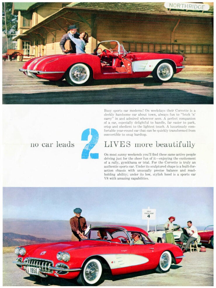 1958 Chevrolet Corvette Vintage Ad 2