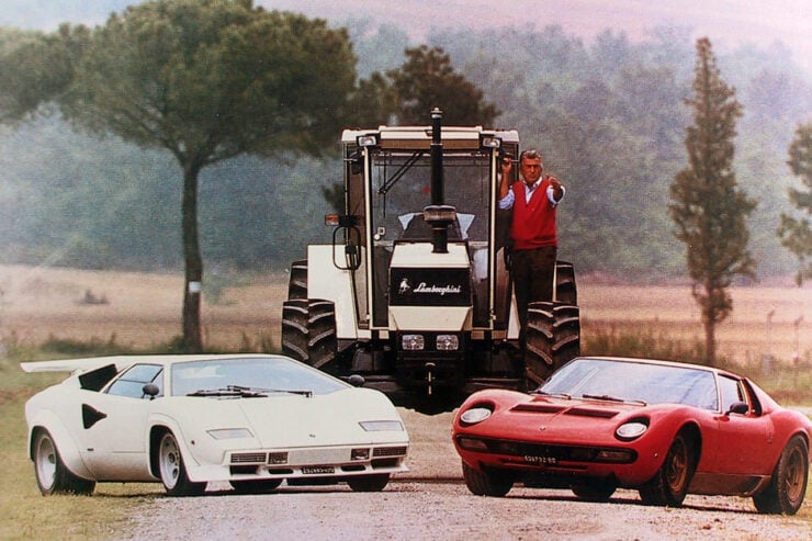 Ferruccio Lamborghini, a tractor, a Countach, and a Miura