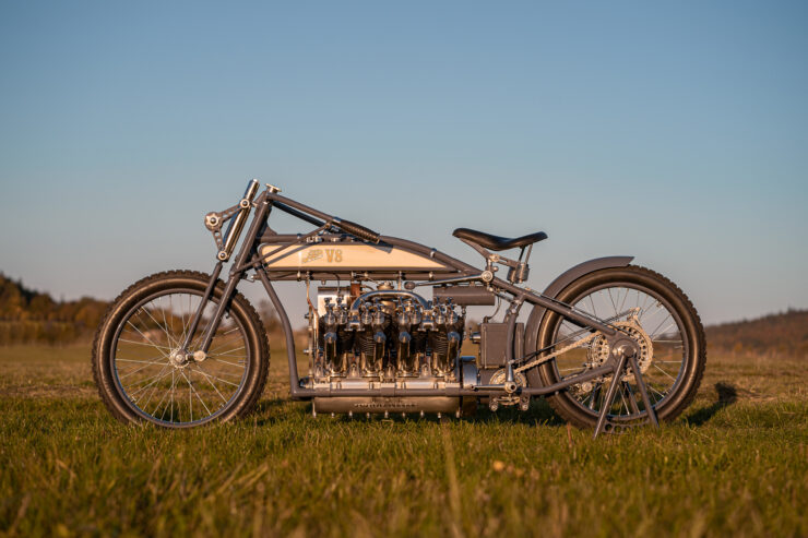 Pavel Malanik custom V8 JAP motorcycle