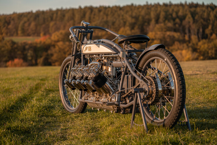 Pavel Malanik custom V8 JAP motorcycle