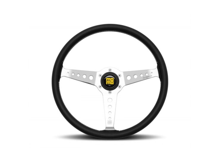 Momo California Steering Wheel Black Leather