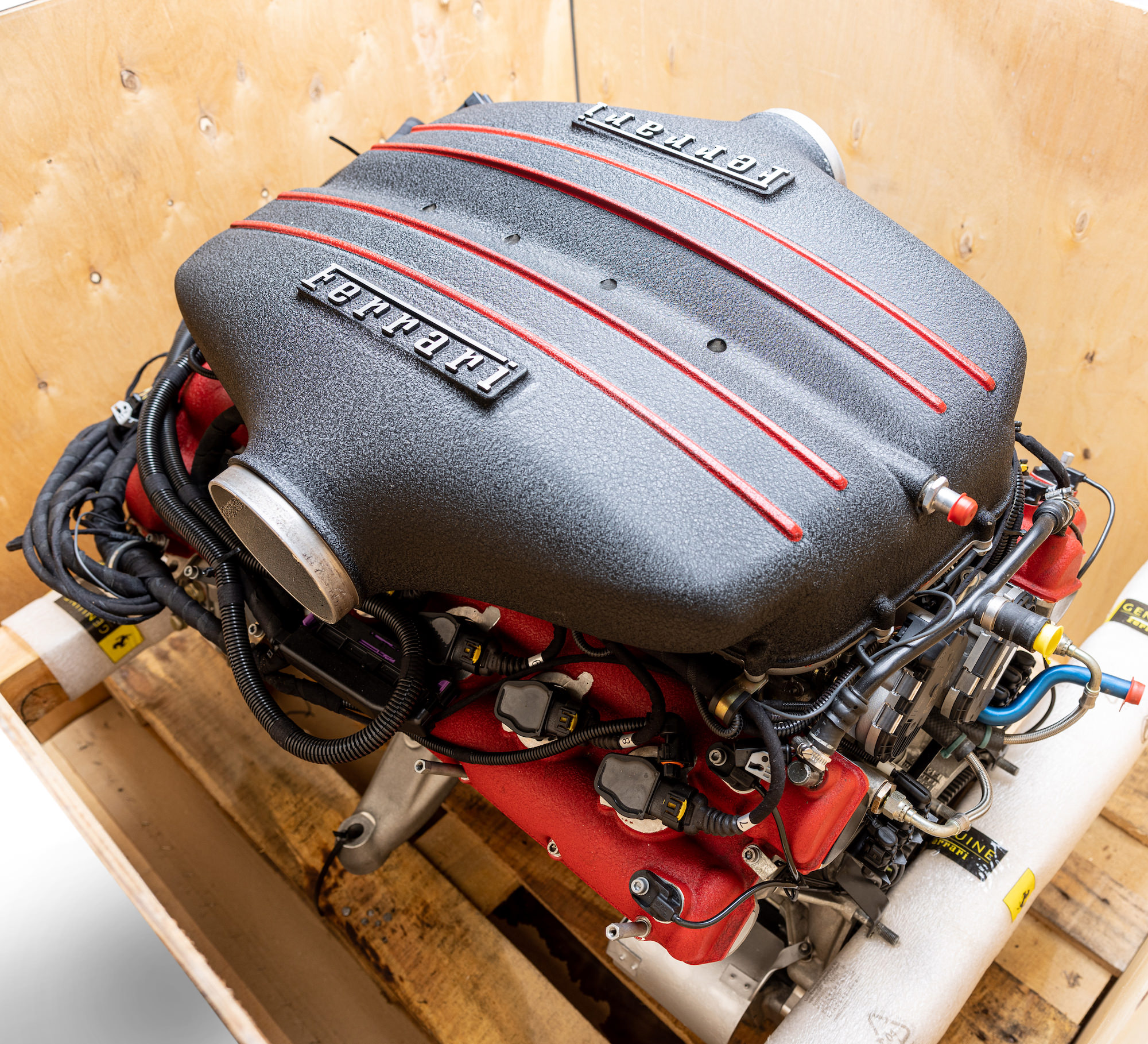 This new, unused Ferrari Enzo V12 'crate engine' is up for sale