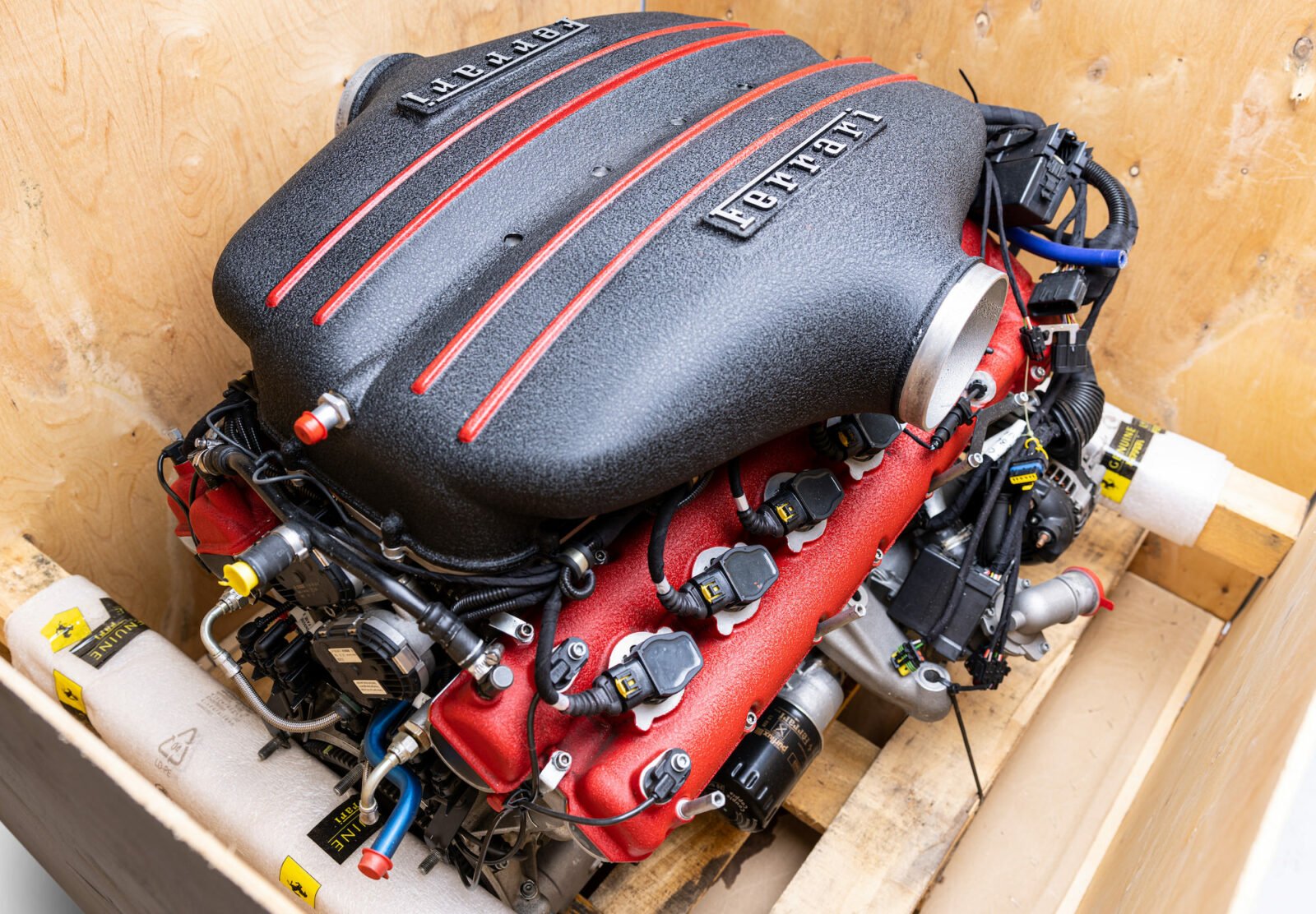 NOS Ferrari FXX Engine In Factory Crate