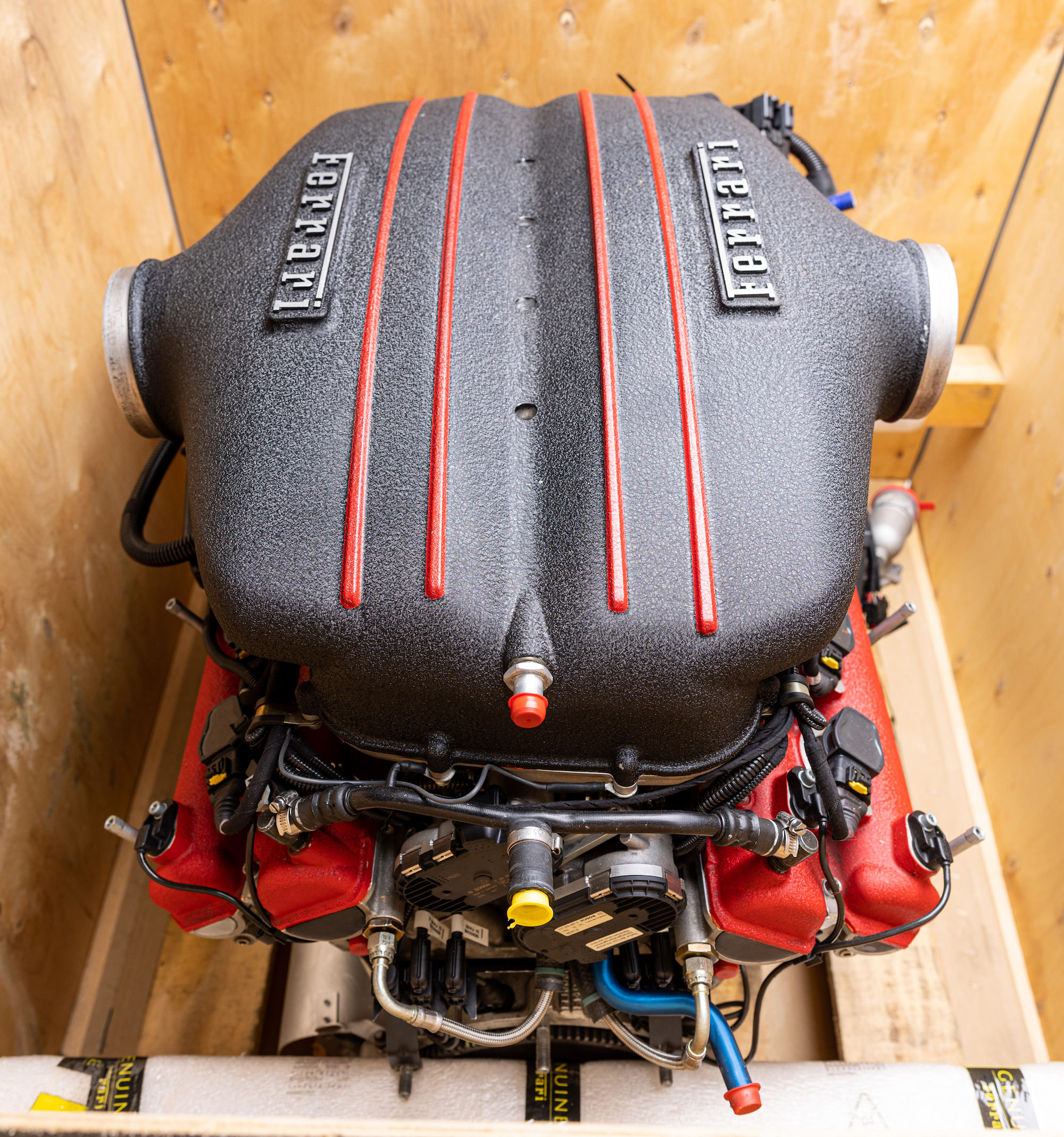 This new, unused Ferrari Enzo V12 'crate engine' is up for sale