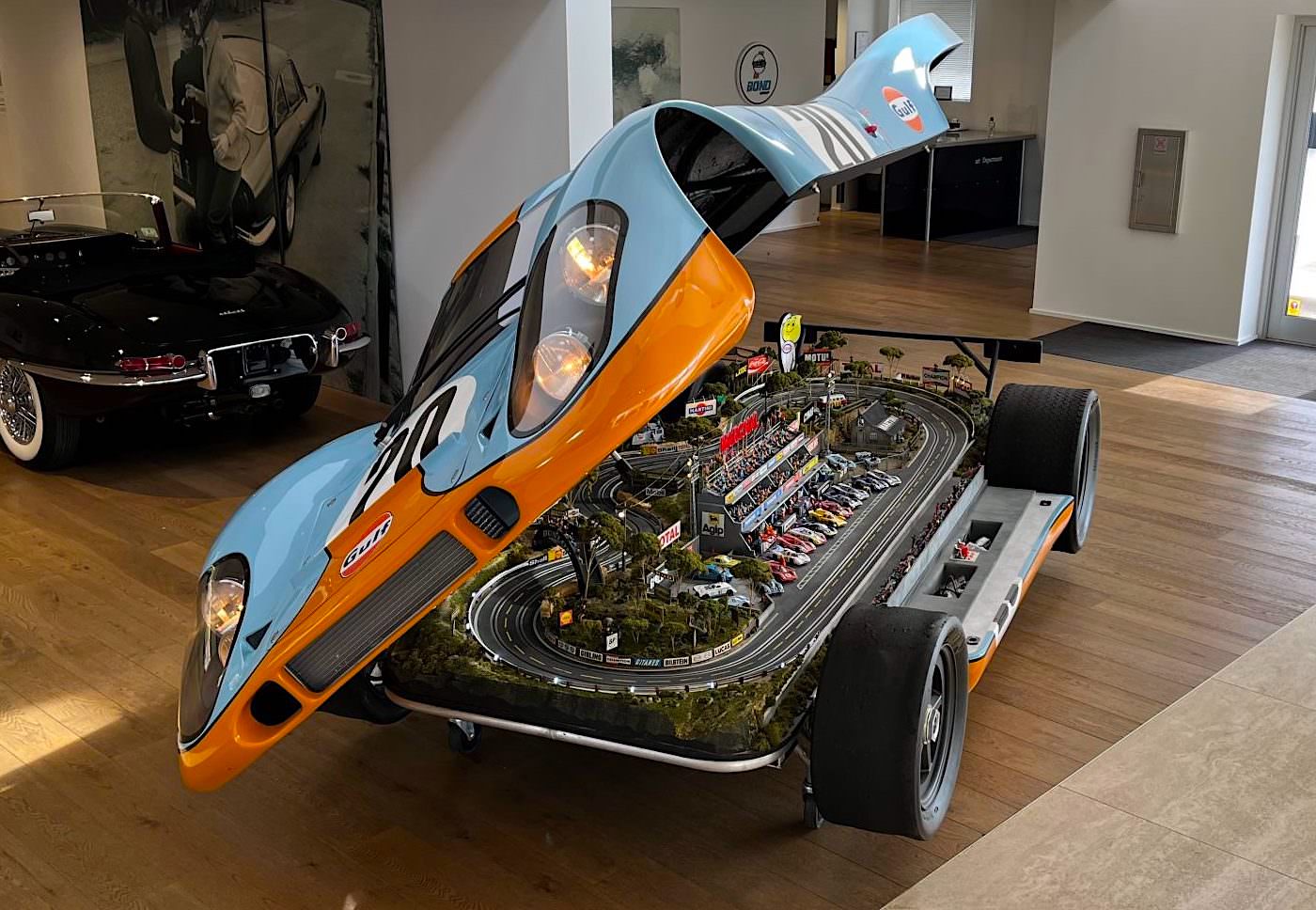 An Incredible 1:1 Scale Porsche 917 Le Mans Slot Car Raceway