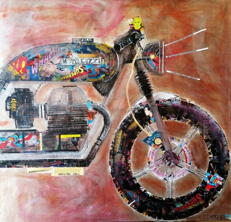 Schascia Morosi Moto Guzzi Motorcycle Art