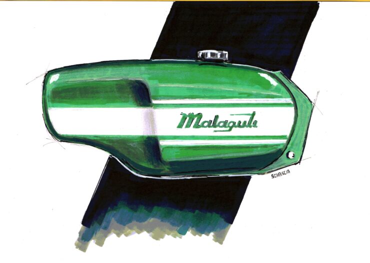 Schascia Morosi Motorcyle Fuel Tank Art