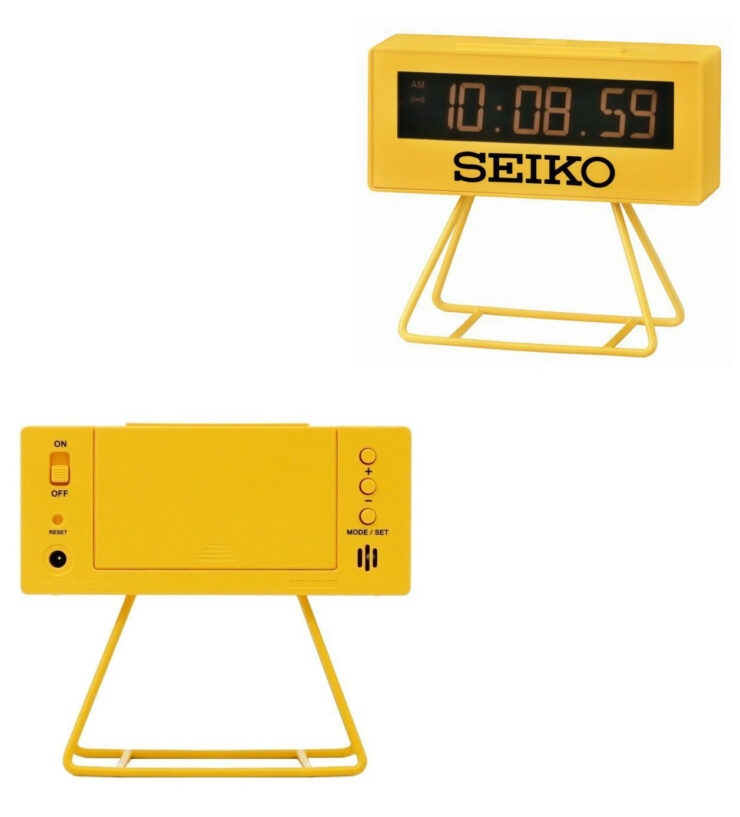 Seiko Olympia Digital Clock Yellow