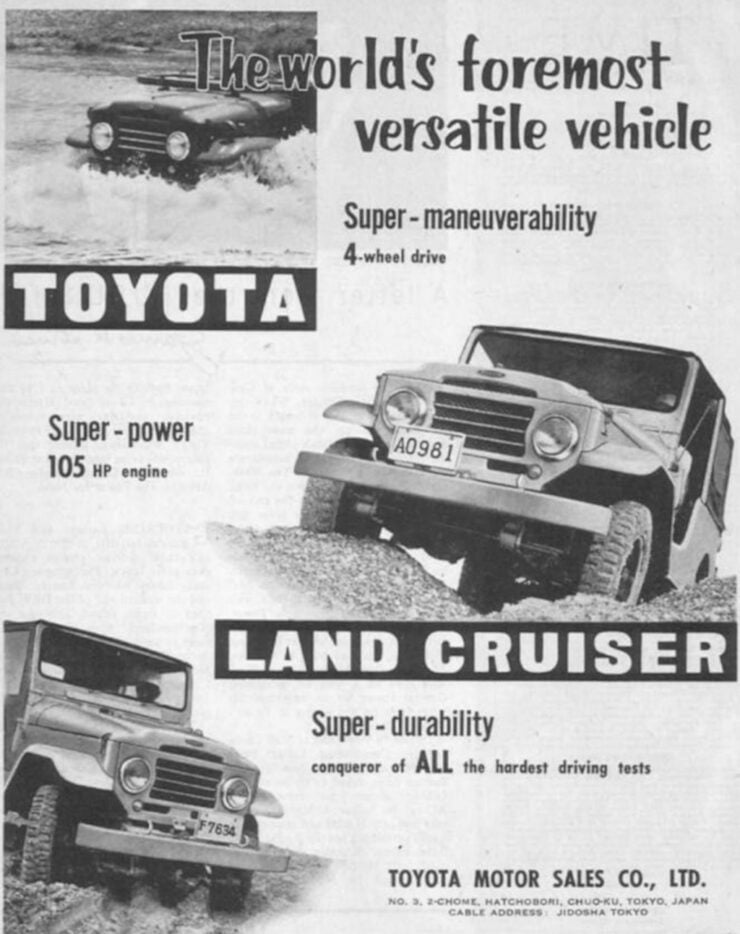 Toyota Land Cruiser FJ20 advertisement