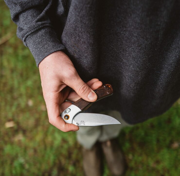 The Benchmade Mini Crooked River Hunting Pocket Knife – Made In Oregon