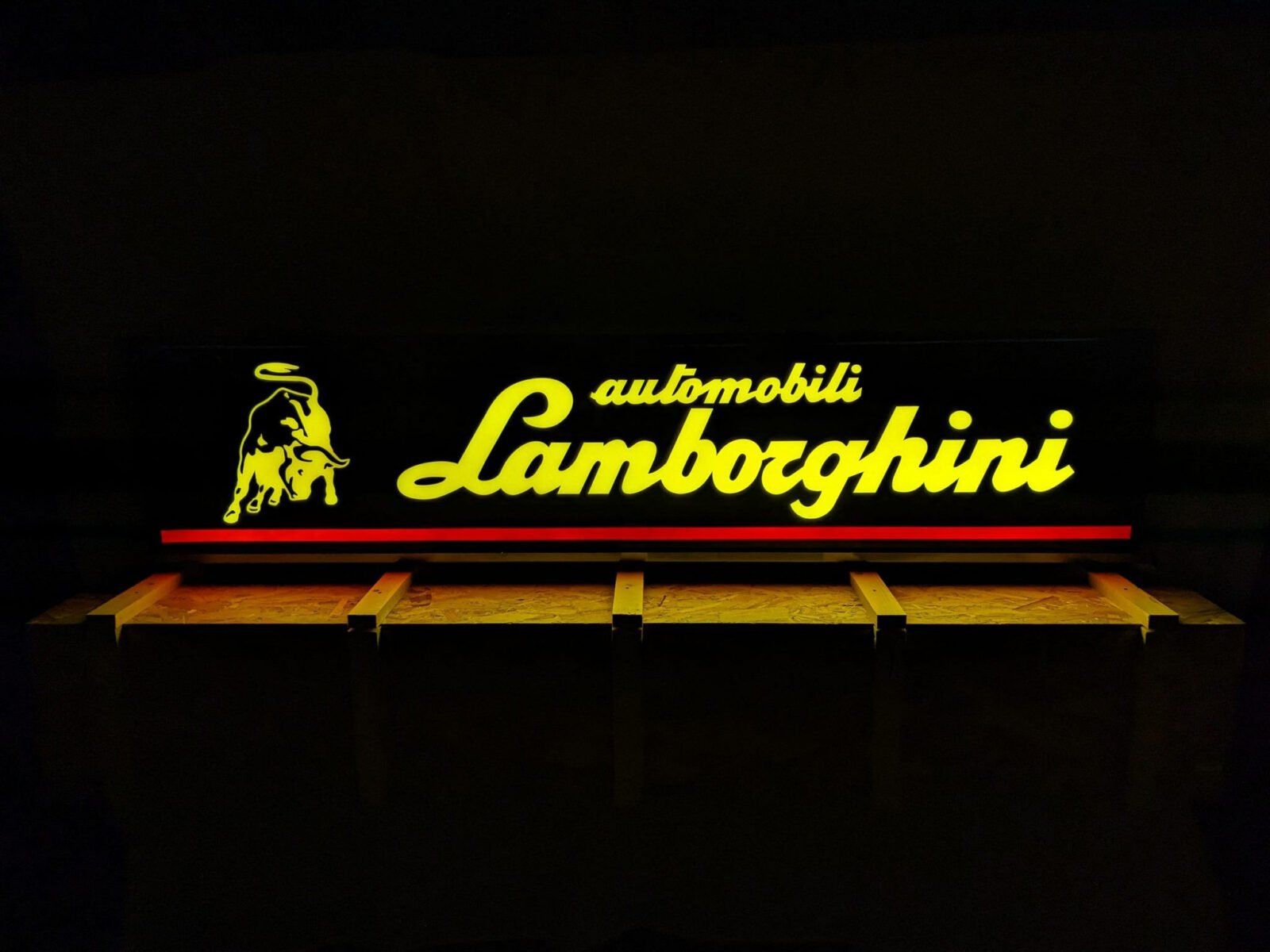 Illuminated Lamborghini Sign