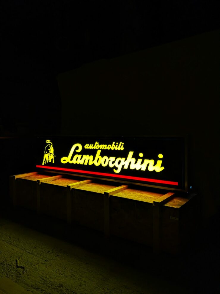 Illuminated Lamborghini Sign 4