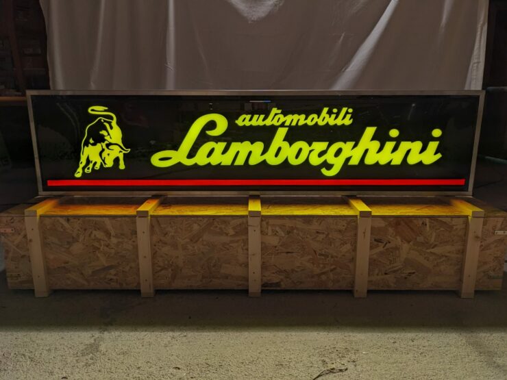 Illuminated Lamborghini Sign 6