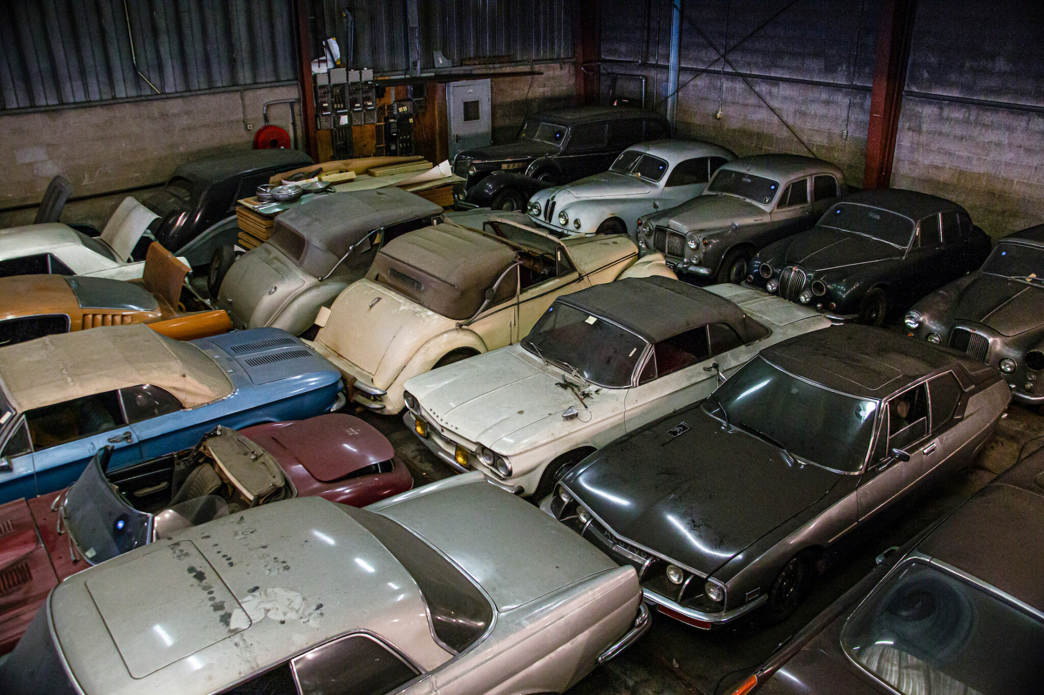 230+ Car Barn Find Discovered In Europe – And They're Now For Sale