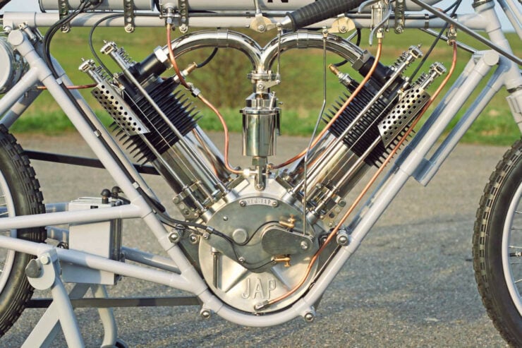 Pavel Malanik North London Garage NLG speed record motorcycle JAP engine recreated