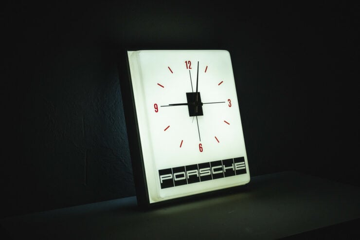 Vintage Porsche Illuminated Wall Clock 1