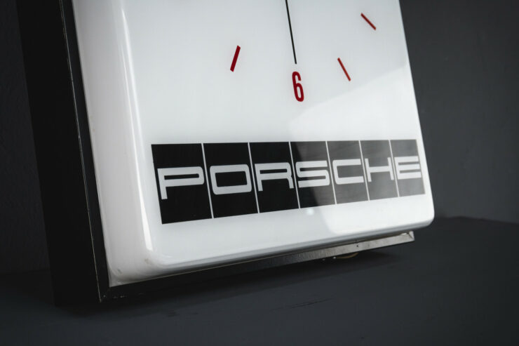 Vintage Porsche Illuminated Wall Clock 6