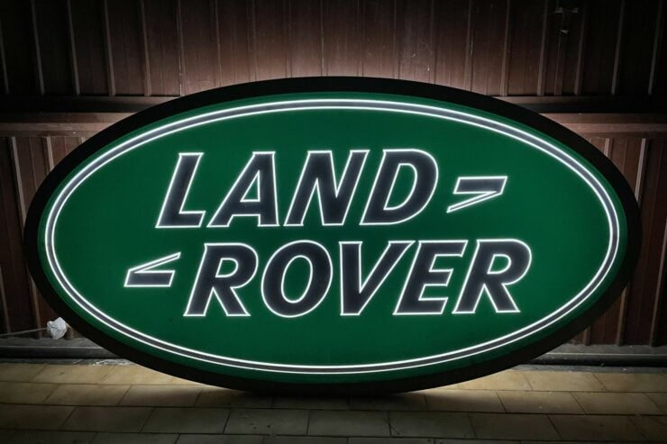 Land Rover Dealership Sign