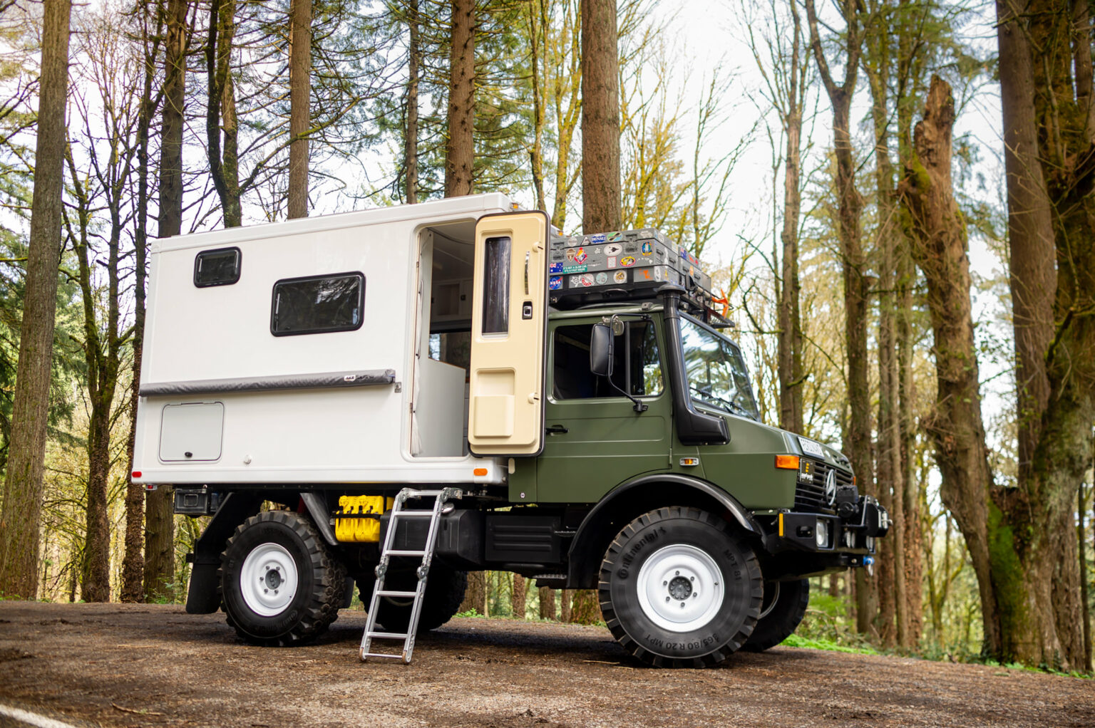 A Fully-Equipped Mercedes-Benz Unimog Expedition Camper