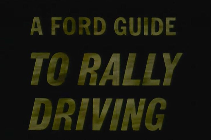 A Ford Guide To Rally Driving Film