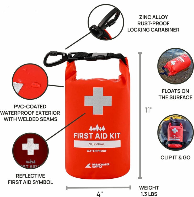 The Breakwater Supply™ Waterproof First Aid Kit