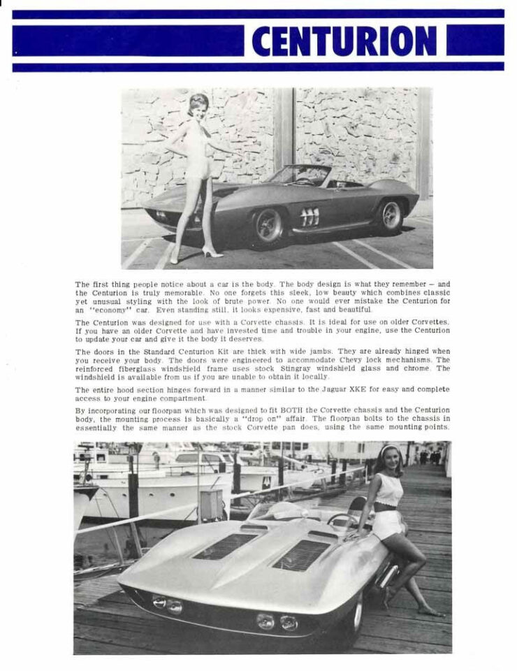 Chevrolet Corvette Fiberfab Centurion Brochure 3