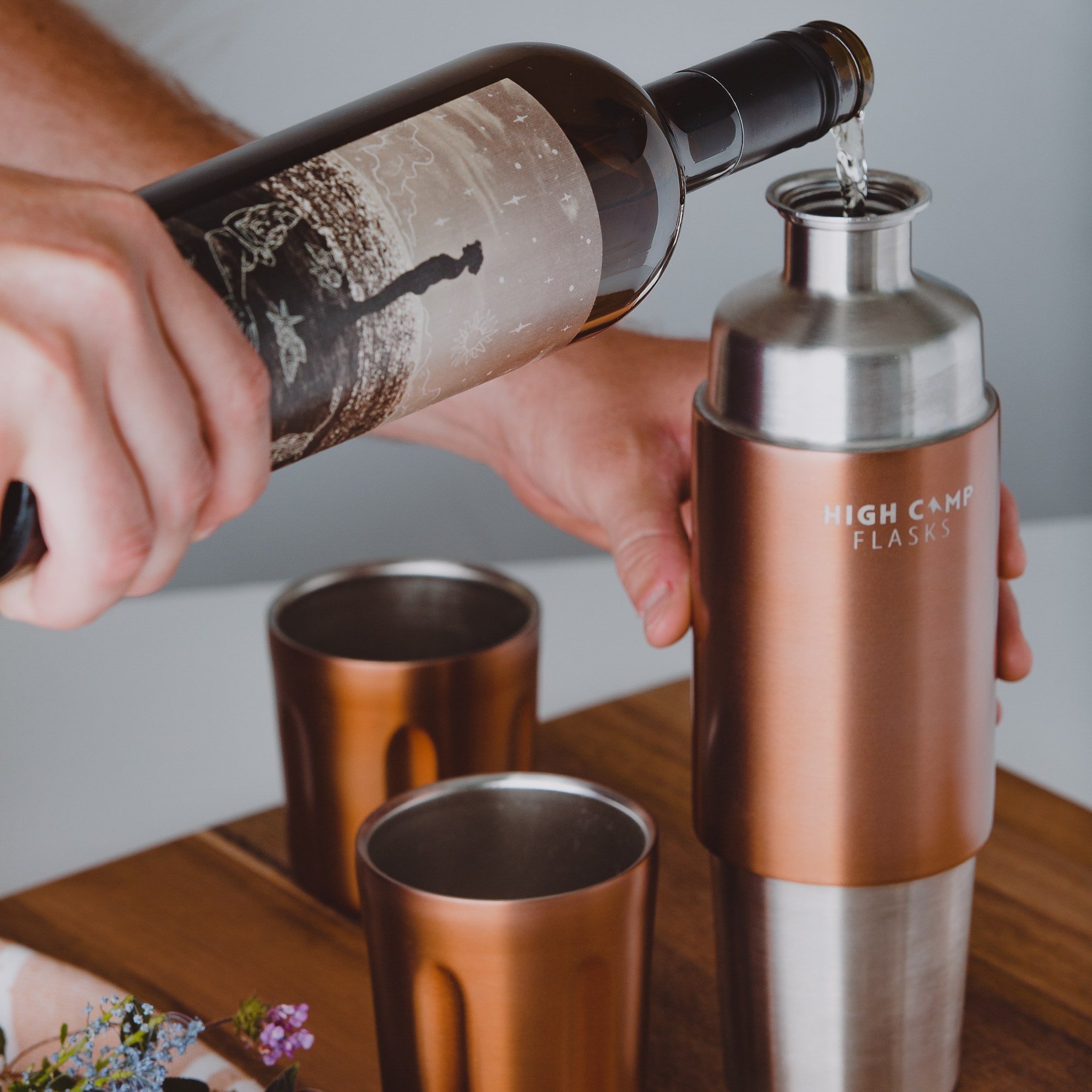 The High Camp Firelight 750 Flask: Designed To Hold A Full Bottle Of ...