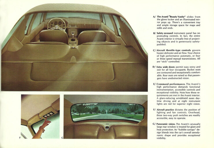 Studebaker Avanti Brochure 3