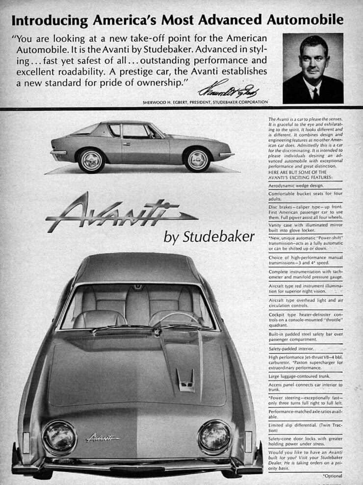 Studebaker Avanti Vintage Ad 2