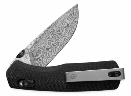 The Damascus Steel Carter Pocket Knife From The James Brand