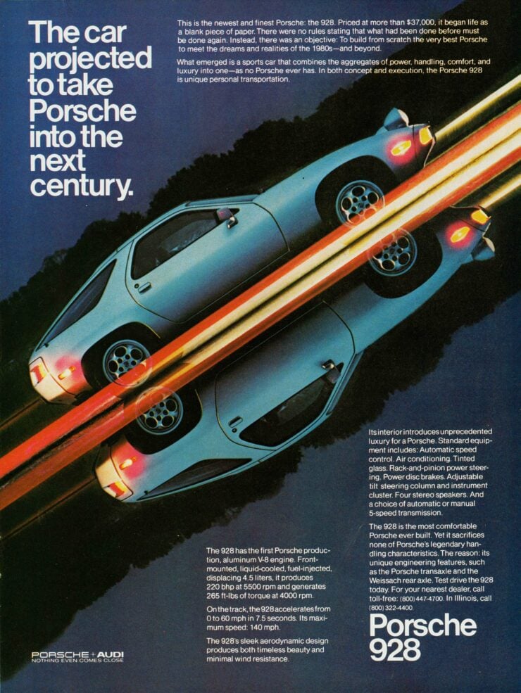 Porsche 928 Vintage Ad
