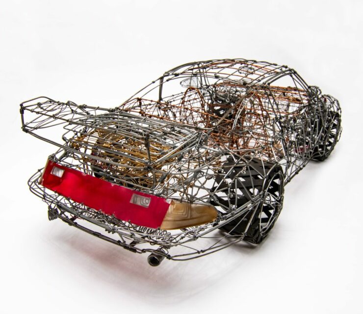 Porsche 993 Turbo Wire Sculpture 10