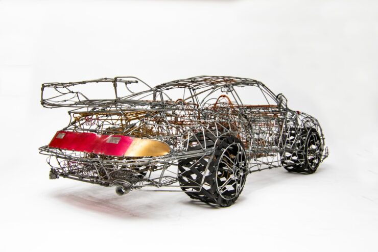 Porsche 993 Turbo Wire Sculpture 11