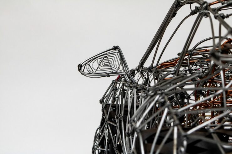 Porsche 993 Turbo Wire Sculpture 12